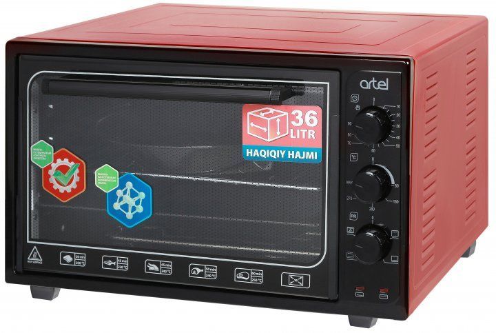 Електрична піч Artel MD 3618 L Black/Red