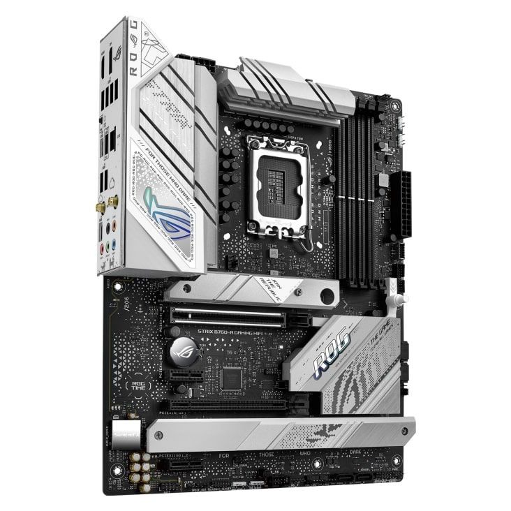 ASUS Материнcька плата ROG STRIX B760-A GAMING WIFI s1700 B760 4xDDR5 M.2 HDMI DP Wi-Fi BT ATX білий