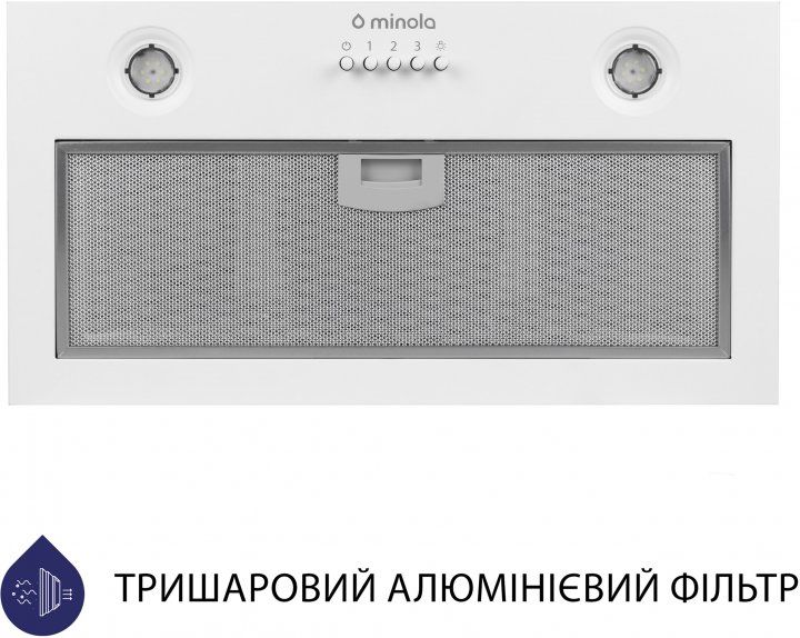 Витяжка Minola HBI 5204 WH 700 LED