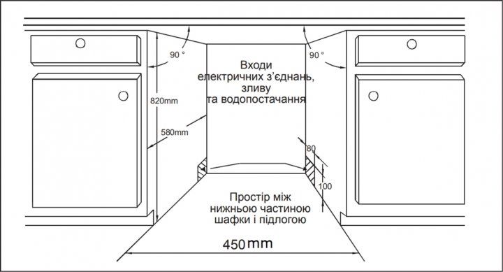 Вбудована посудомийна машина HANSA ZIM 434.1 B