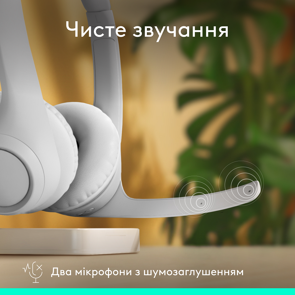 Гарнитура Logitech Zone 300 Wireless Headset BT White (981-001417) 