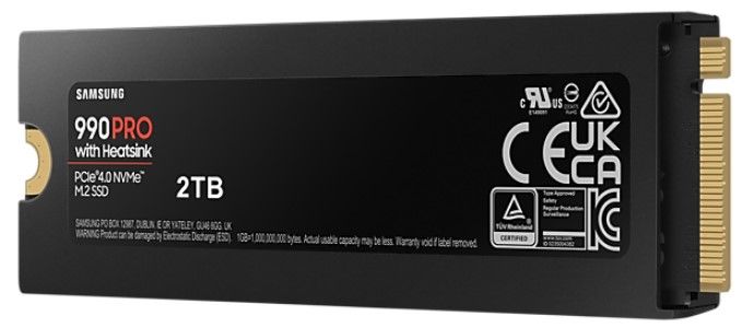 SSD накопичувач Samsung 2TB M.2 PCIe 4.0 NVMe (MZ-V9P2T0CW) with Heatsink