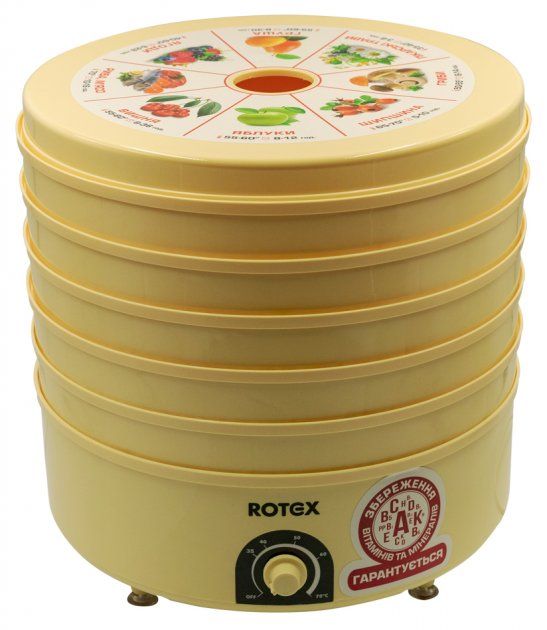 Сушарка для овочів і фруктів ROTEX RD620-Y
