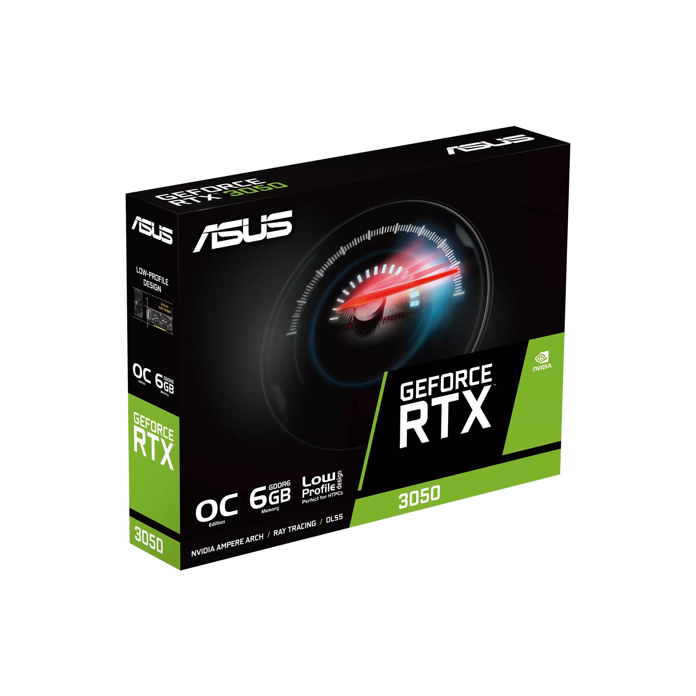 ASUS Відеокарта GeForce RTX 3050 6GB GDDR6 OC low profile RTX3050-O6G-LP-BRK