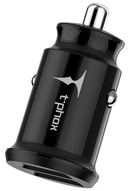 Автомобільний зарядний пристрій T-PHOX Charger Set 2.4A Dual + MicroUSB Black (T-S09 SET M B)