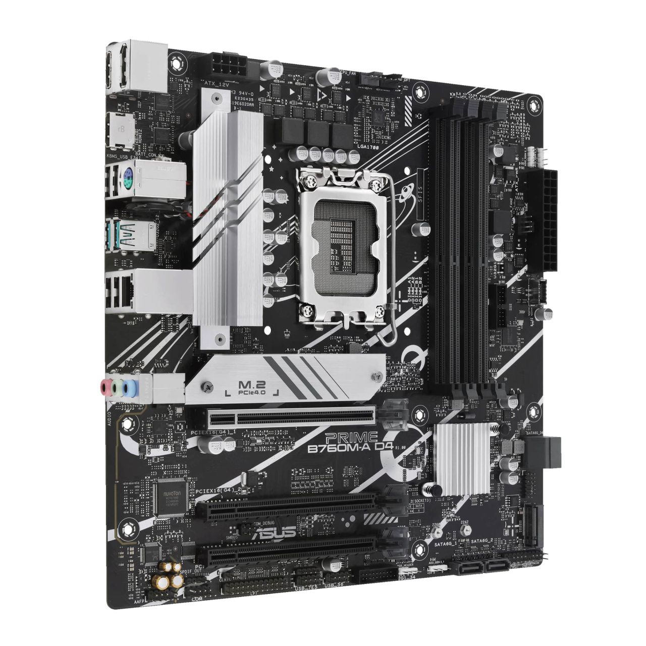 ASUS Материнcька плата PRIME B760M-A D4-CSM s1700 B760 4xDDR4 M.2 HDMI DP mATX CSM