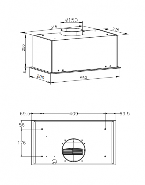 Витяжка Hansa OMP6553WGH