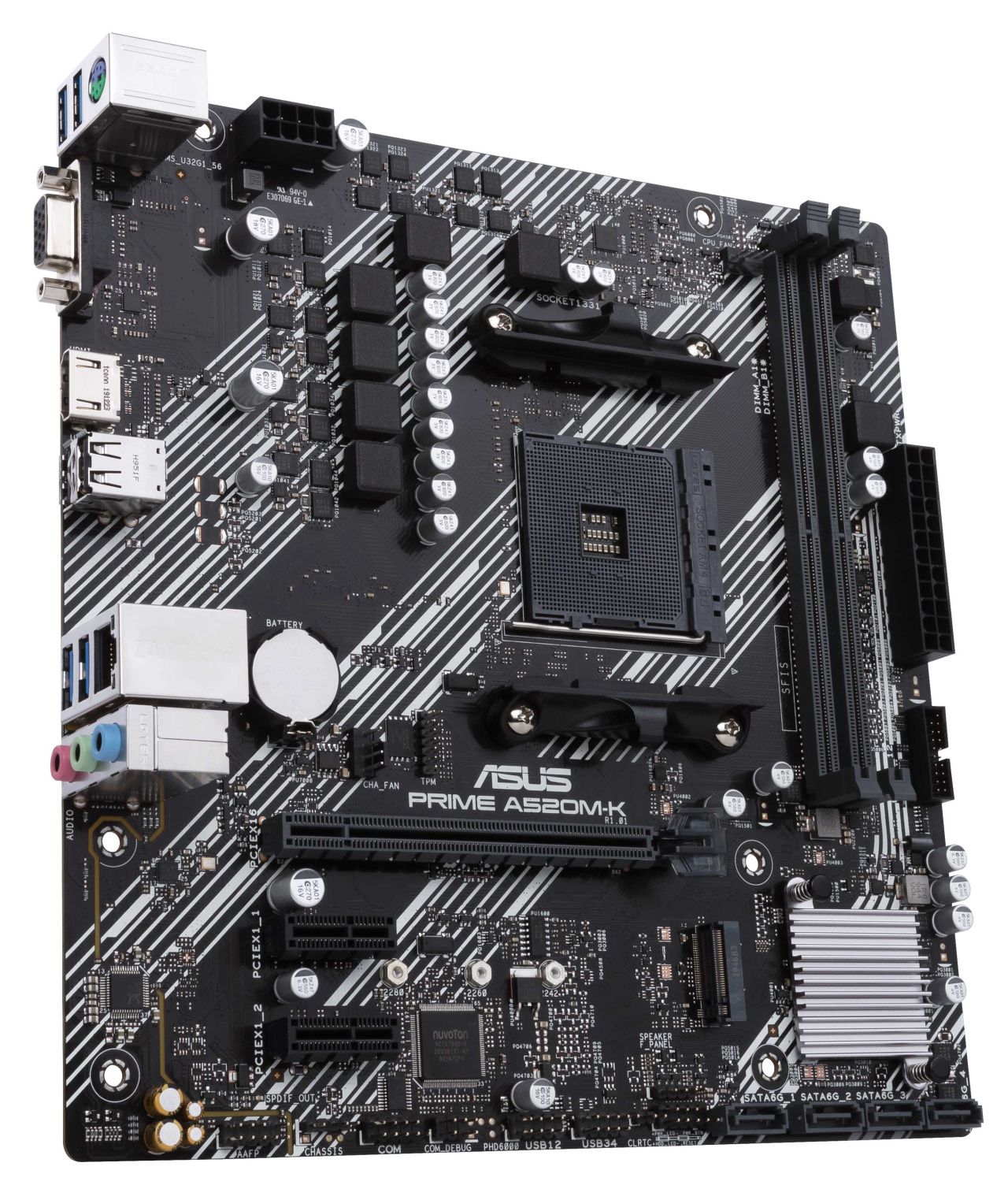 Материнська плата Asus Prime A520M-K (sAM4, AMD A520) mATX