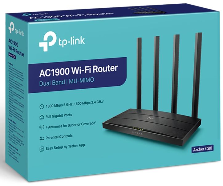 Бездротовий маршрутизатор TP-Link Archer C80 AC1900 Archer C80 AC1900