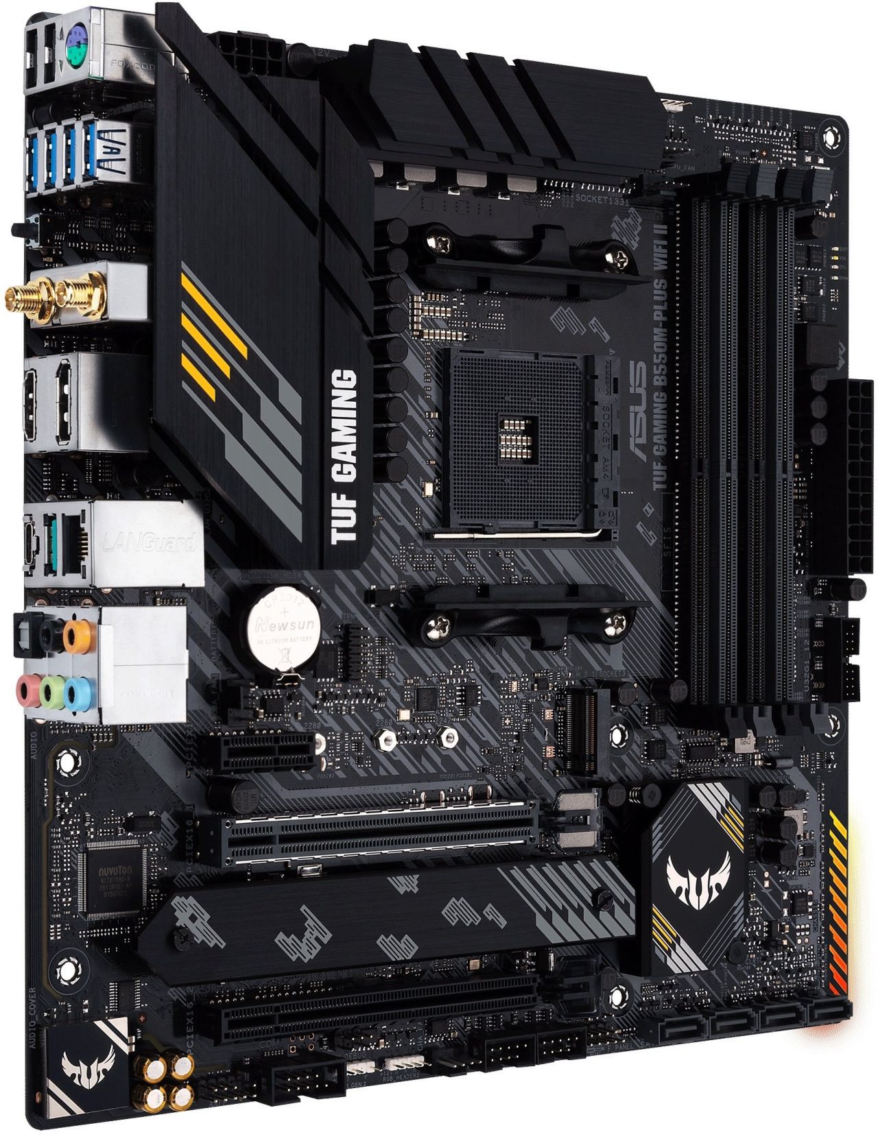 ASUS Материнcька плата TUF GAMING B550M-PLUS WIFI II sAM4 B550 4xDDR4 M.2 HDMI DP Wi-Fi BT mATX