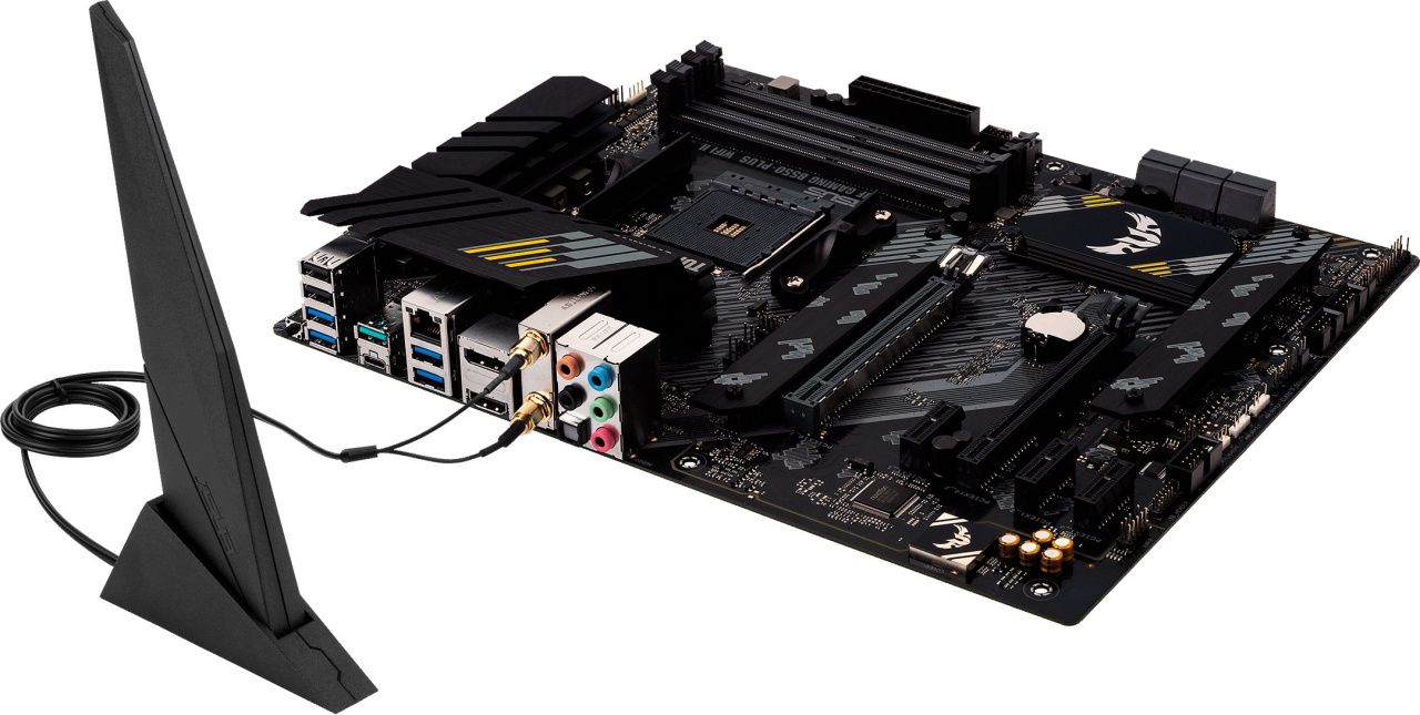ASUS Материнcька плата TUF GAMING B550-PLUS WIFI II sAM4 B550 4xDDR4 M.2 HDMI DP Wi-Fi BT ATX