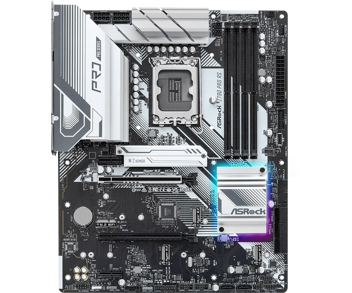 ASRock Материнська плата Z790 PRO RS s1700 Z790 4xDDR5 HDMI DP ATX