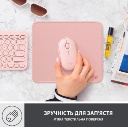 Килимок для мишi Logitech Studio Series Darker Rose (956-000050)