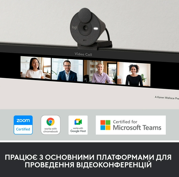 Веб-камера Logitech BRIO 300 FHD Graphite (960-001436)