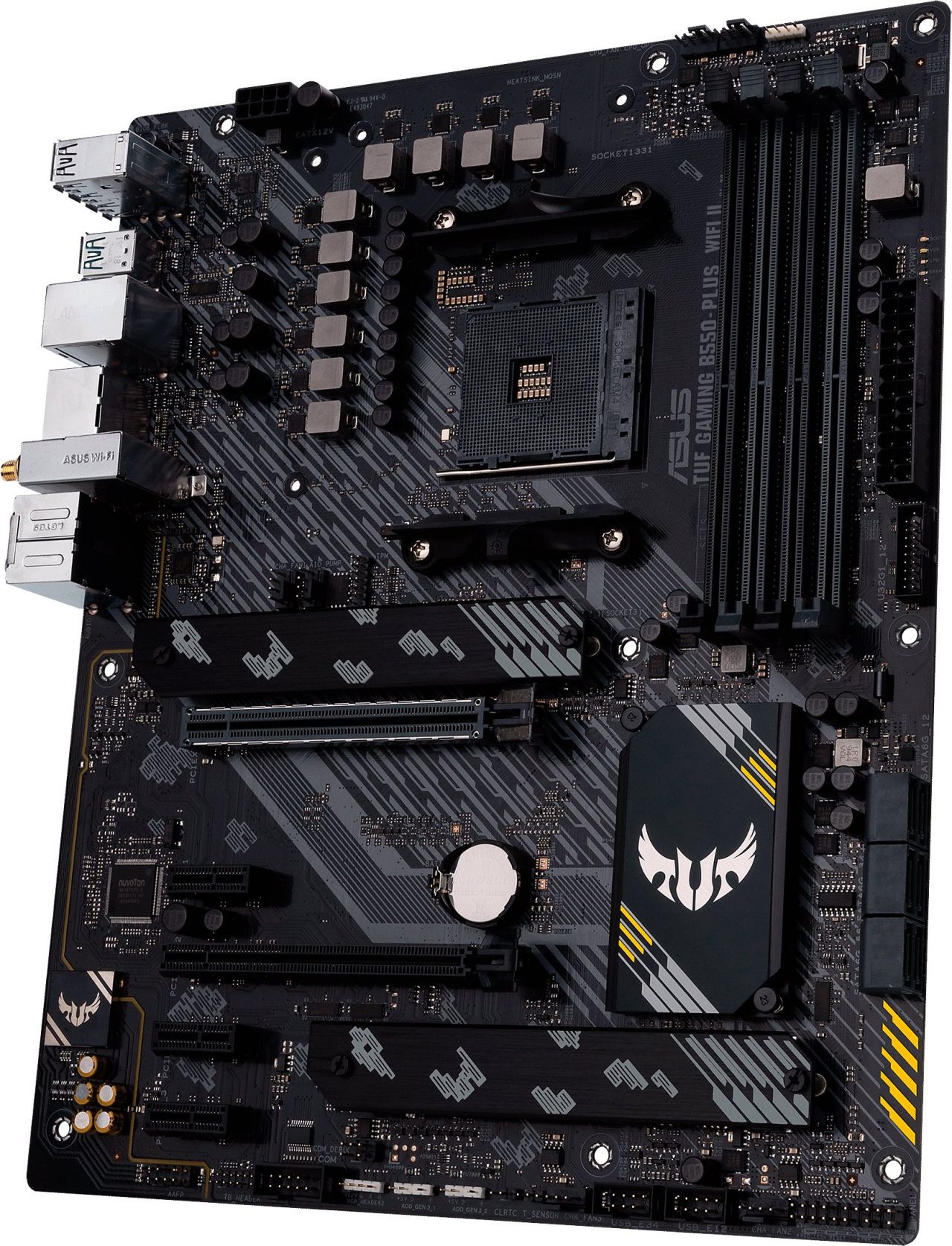 ASUS Материнcька плата TUF GAMING B550-PLUS WIFI II sAM4 B550 4xDDR4 M.2 HDMI DP Wi-Fi BT ATX