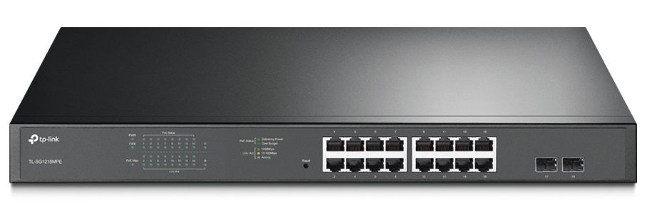 TP-Link Комутатор TL-SG1218MPE 16xGE/PoE+ 192W 2xcomboGE/SFP EasySmart TP-Link Комутатор TL-SG1218MPE 16xGE/PoE+ 192W 2xcomboGE/SFP EasySmart