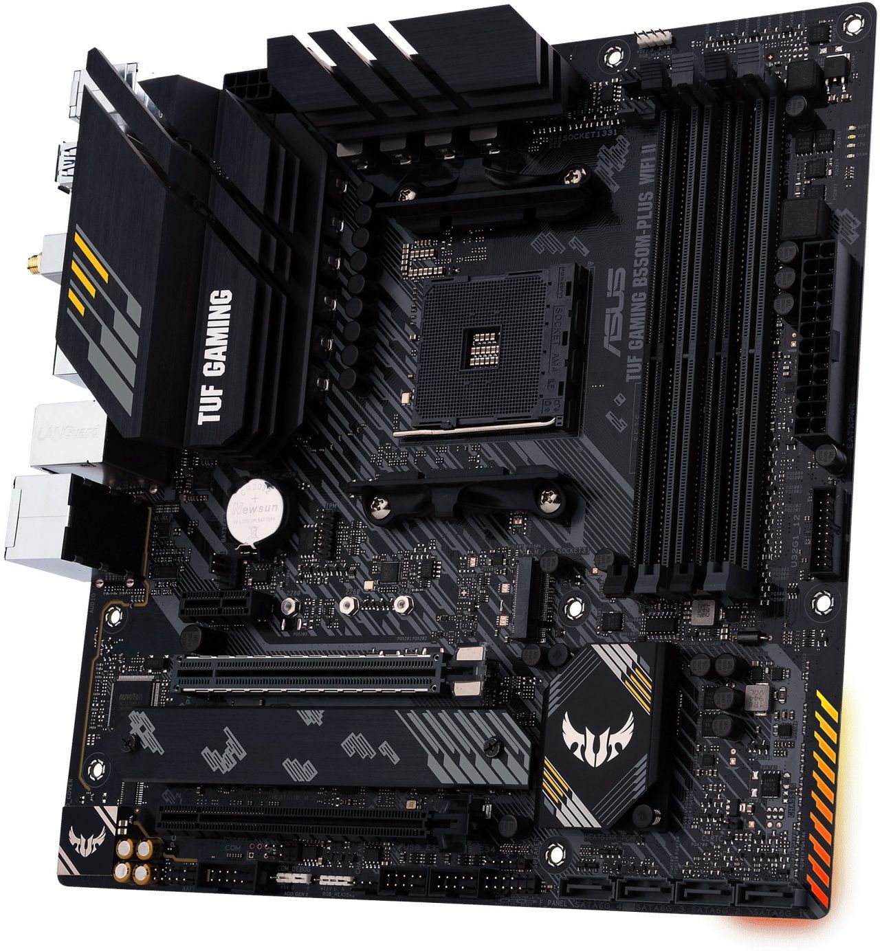 ASUS Материнcька плата TUF GAMING B550M-PLUS WIFI II sAM4 B550 4xDDR4 M.2 HDMI DP Wi-Fi BT mATX