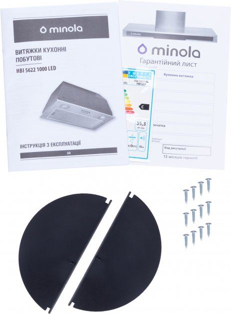 Витяжка MINOLA HBI 5622 BLF 1000 LED