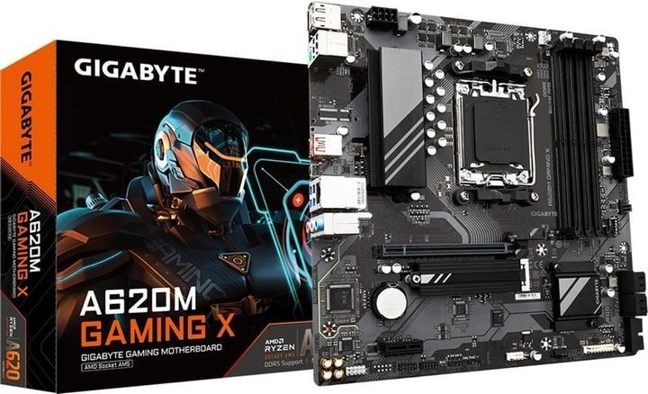 Gigabyte Материнська плата A620M GAMING X sAM5 A620M 4xDDR5 M.2 HDMI DP mATX