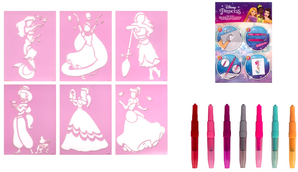 Набір Disney Princess Спрей-ручки з трафаретами (DP22364)