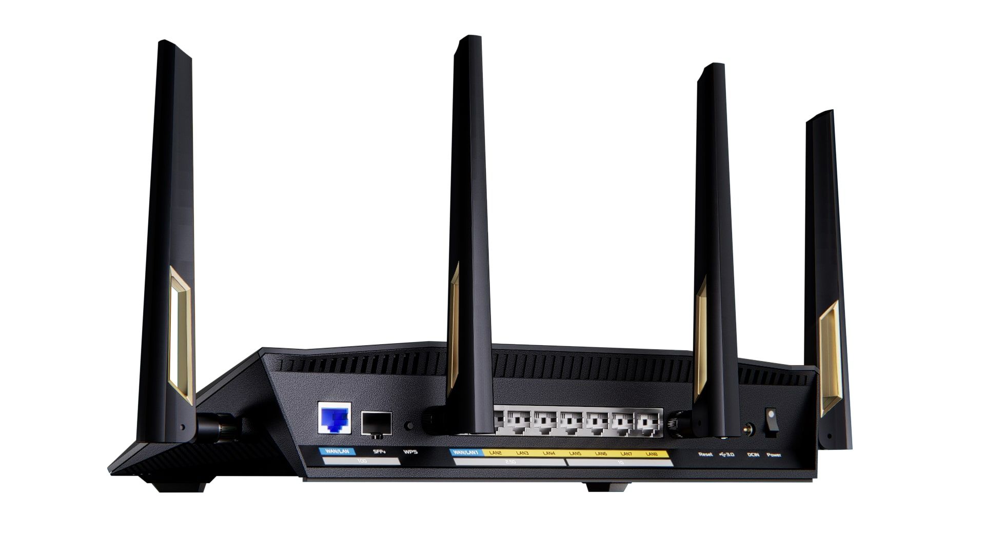 ASUS Маршрутизатор RT-BE88U BE7200 4xGE LAN, 3x2.5GE WAN, 1x2.5GE WAN/LAN. 1x10GE WAN/LAN, 1xSFP+, 1xUSB3.2, MESH
