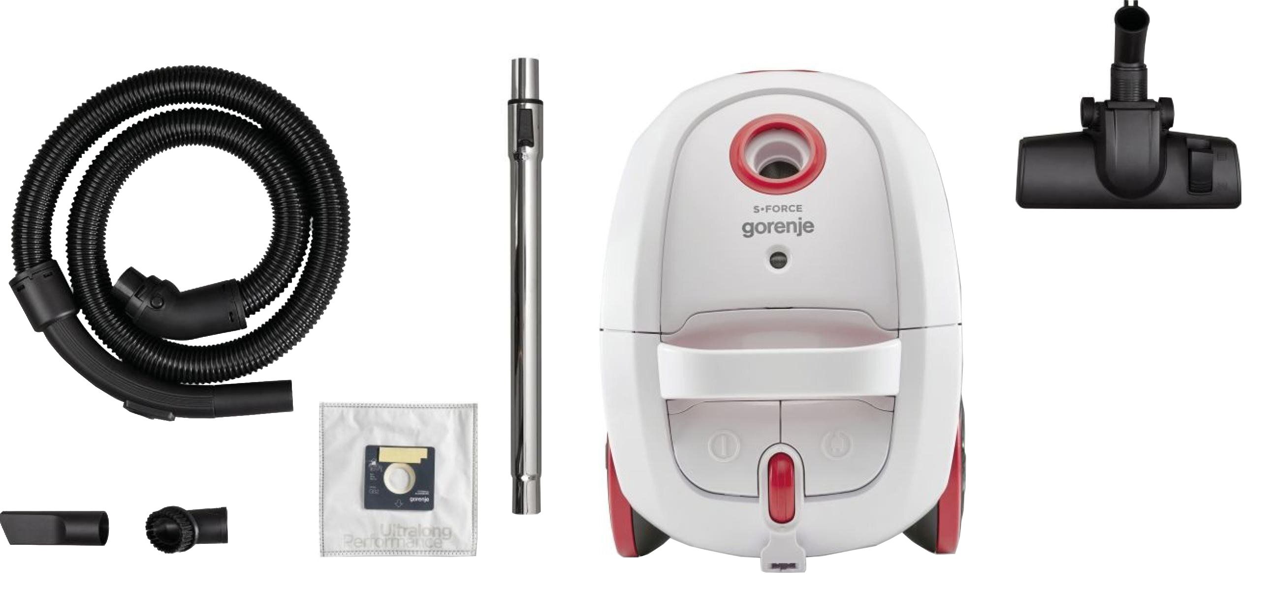 Пилосос Gorenje VCE21SFWR мішковий