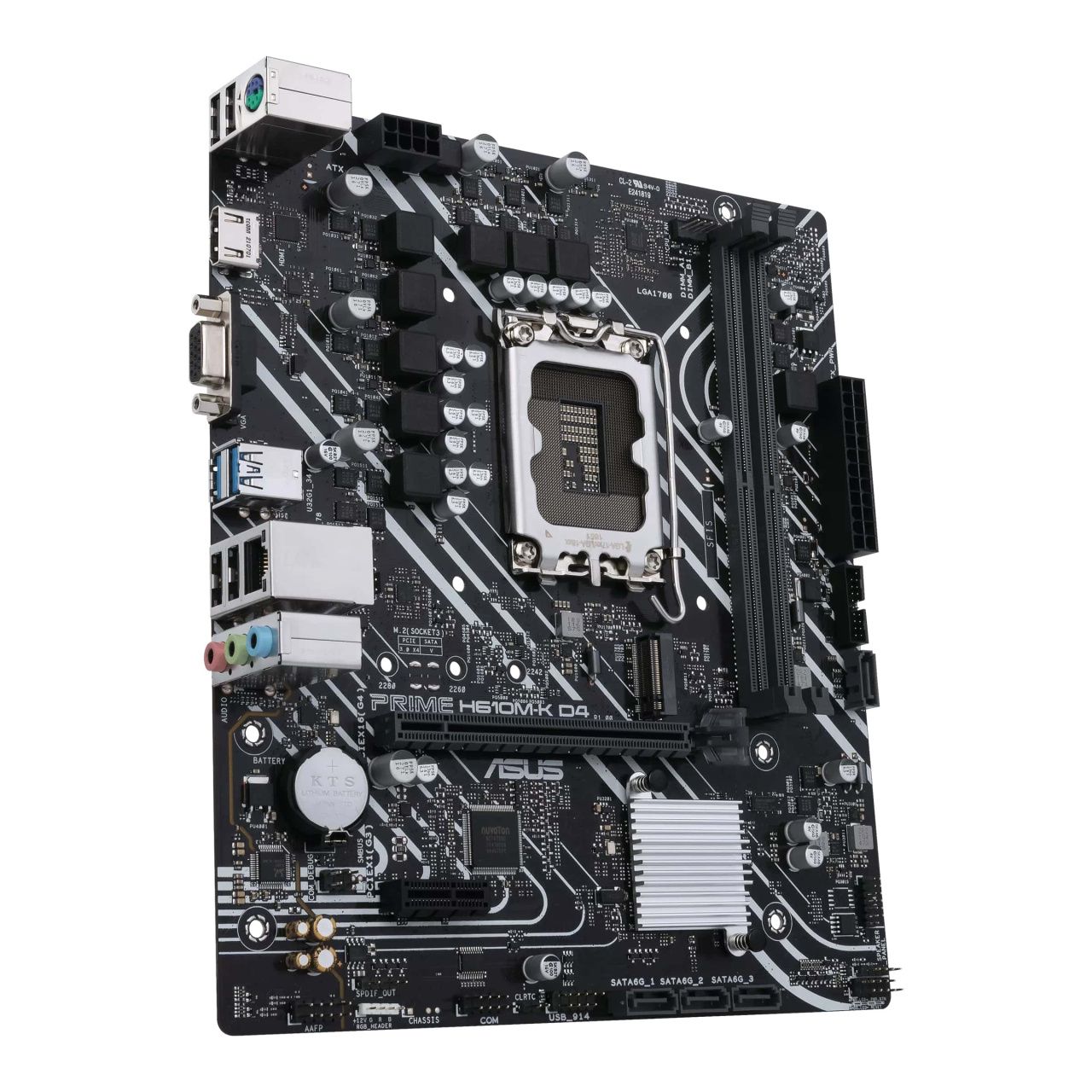 ASUS Материнcька плата PRIME H610M-K D4 s1700 H610 2xDDR4 M.2 HDMI-VGA mATX