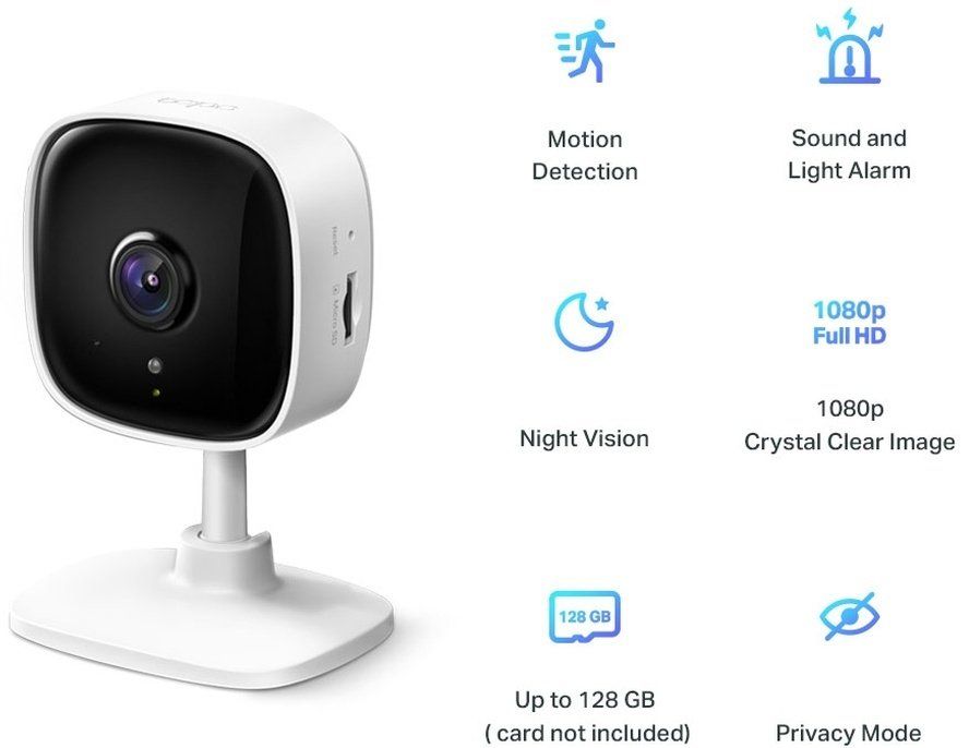 TP-Link IP-Камера TP-LINK Tapo TC60 FHD N300 microSD motion detection