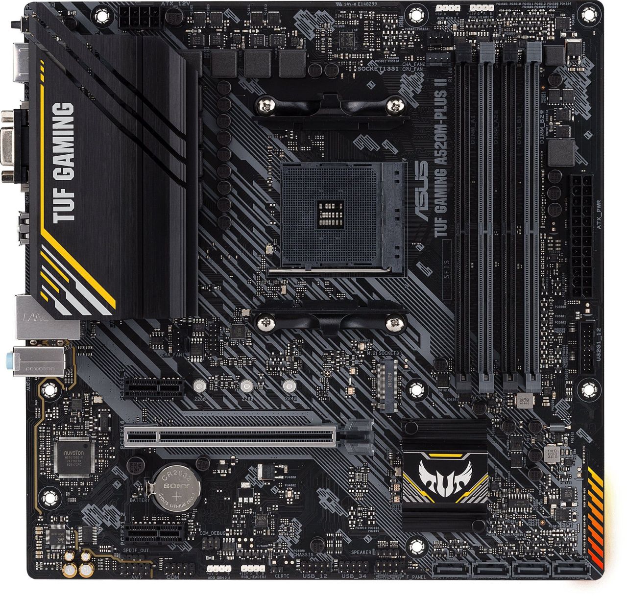 ASUS Материнcька плата TUF GAMING A520M-PLUS II sAM4 A520 4xDDR4 HDMI DVI D-Sub mATX