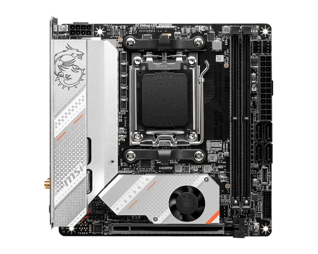 MSI Материнcька плата MPG B650I EDGE WIFI sAM5 B650 2xDDR5 M.2 HDMI WiFi BT mini-ITX