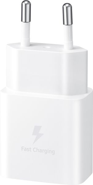 Мережевий зарядний пристрій Samsung 15W Power Adapter Type-C+Cable - White (EP-T1510XWEGEU)