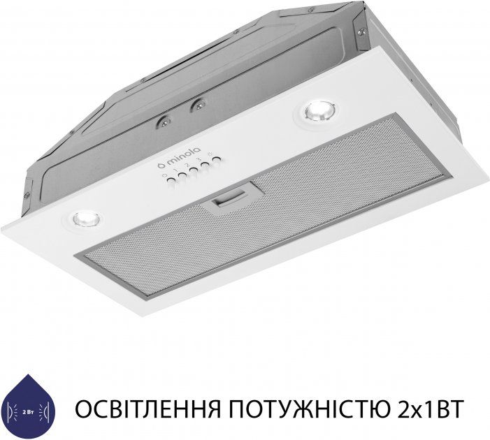 Витяжка Minola HBI 5204 WH 700 LED