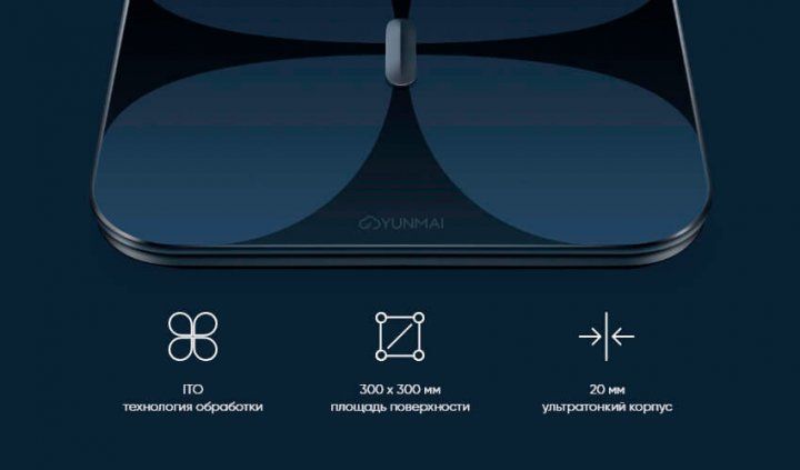 Смарт-ваги Xiaomi YUNMAI PRO Smart Scale Black (M1806CH-BK)