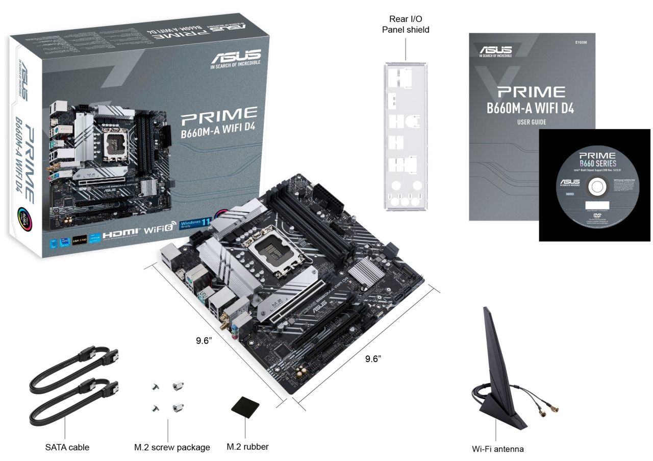 Материнська плата ASUS PRIME B660M-A WIFI D4