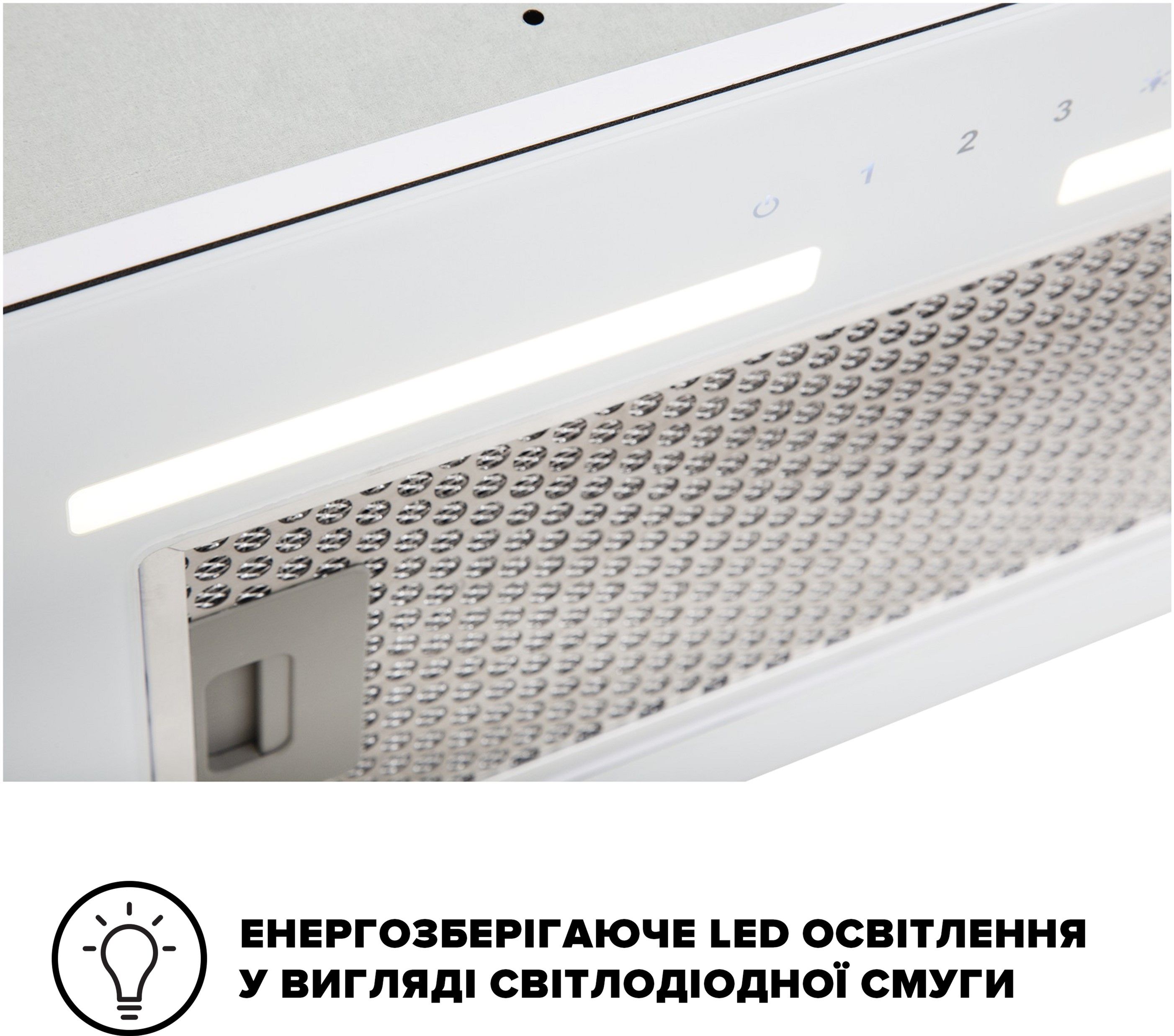 Витяжка INTERLINE SWAY WH A/60 GL/S