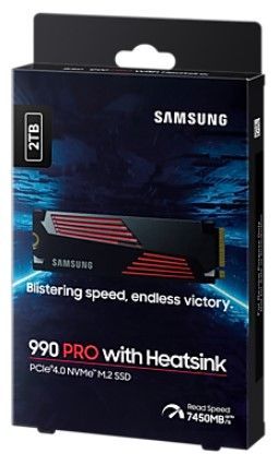 SSD накопичувач Samsung 2TB M.2 PCIe 4.0 NVMe (MZ-V9P2T0CW) with Heatsink