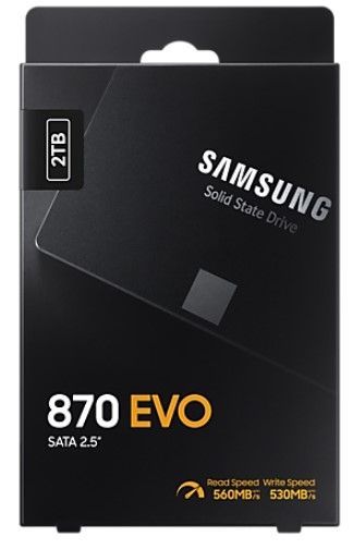 SSD накопичувач Samsung 2TB 870 EVO 2.5" SATA (MZ-77E2T0B/EU) 