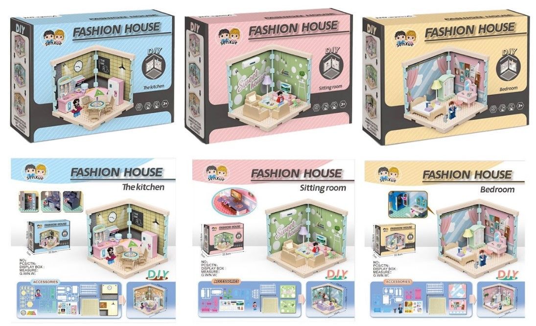 Конструктор DIY Toys Ляльковий будинок в асортименті, CJ-4051459