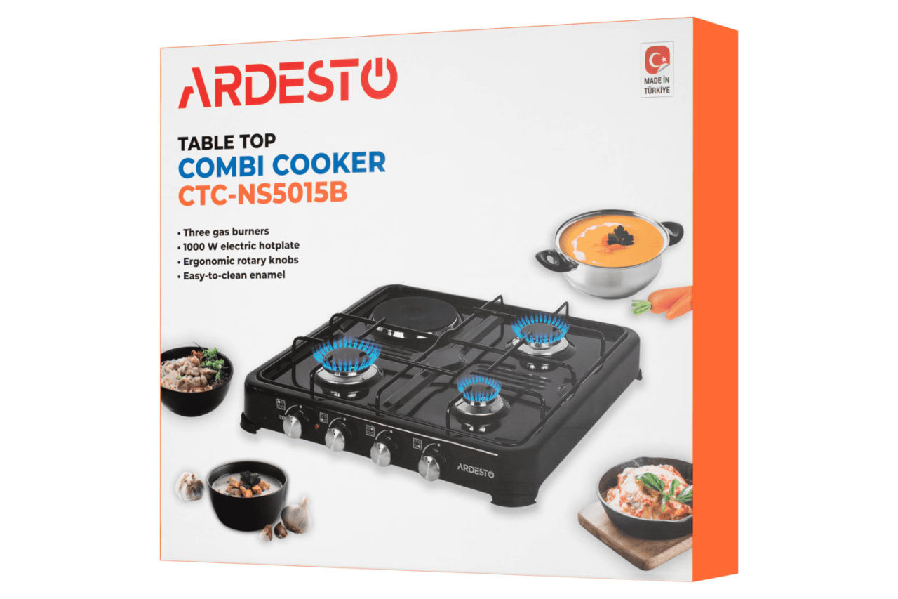 Настільна плита комбінована Ardesto CTC-NS5015B
