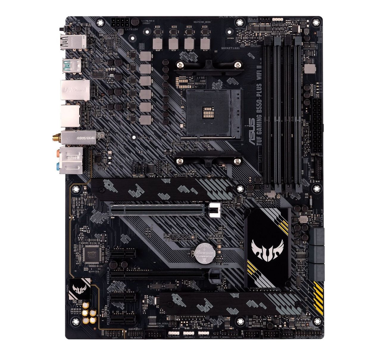 ASUS Материнcька плата TUF GAMING B550-PLUS WIFI II sAM4 B550 4xDDR4 M.2 HDMI DP Wi-Fi BT ATX