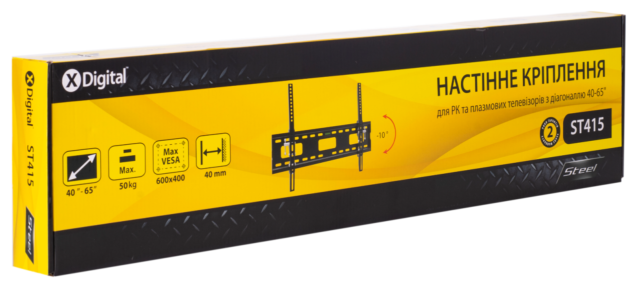 Кронштейн настінний X-Digital STEEL ST415 Black