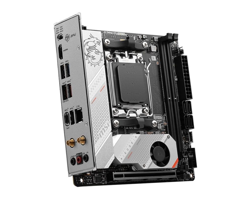MSI Материнcька плата MPG B650I EDGE WIFI sAM5 B650 2xDDR5 M.2 HDMI WiFi BT mini-ITX