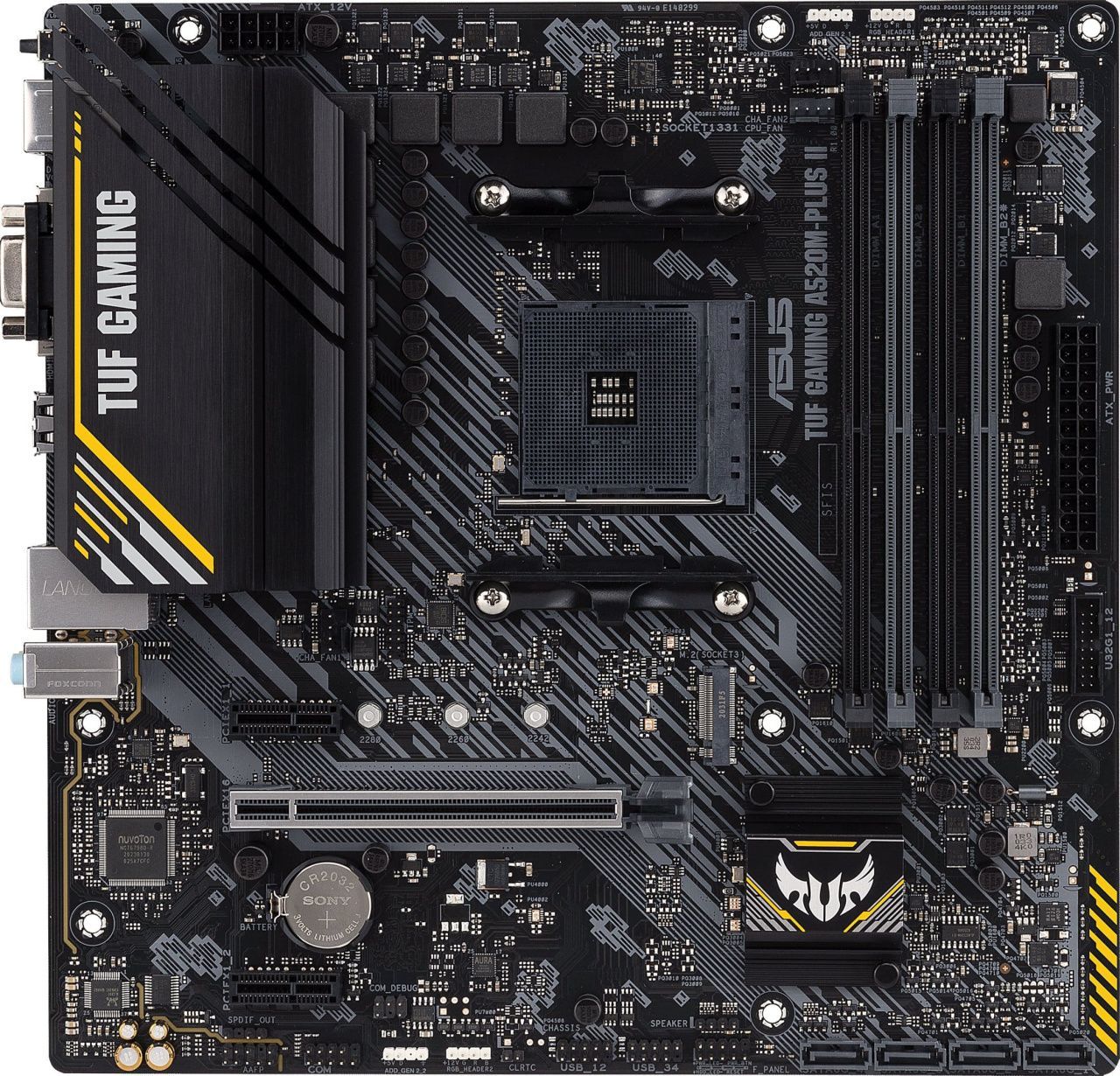 ASUS Материнcька плата TUF GAMING A520M-PLUS II sAM4 A520 4xDDR4 HDMI DVI D-Sub mATX
