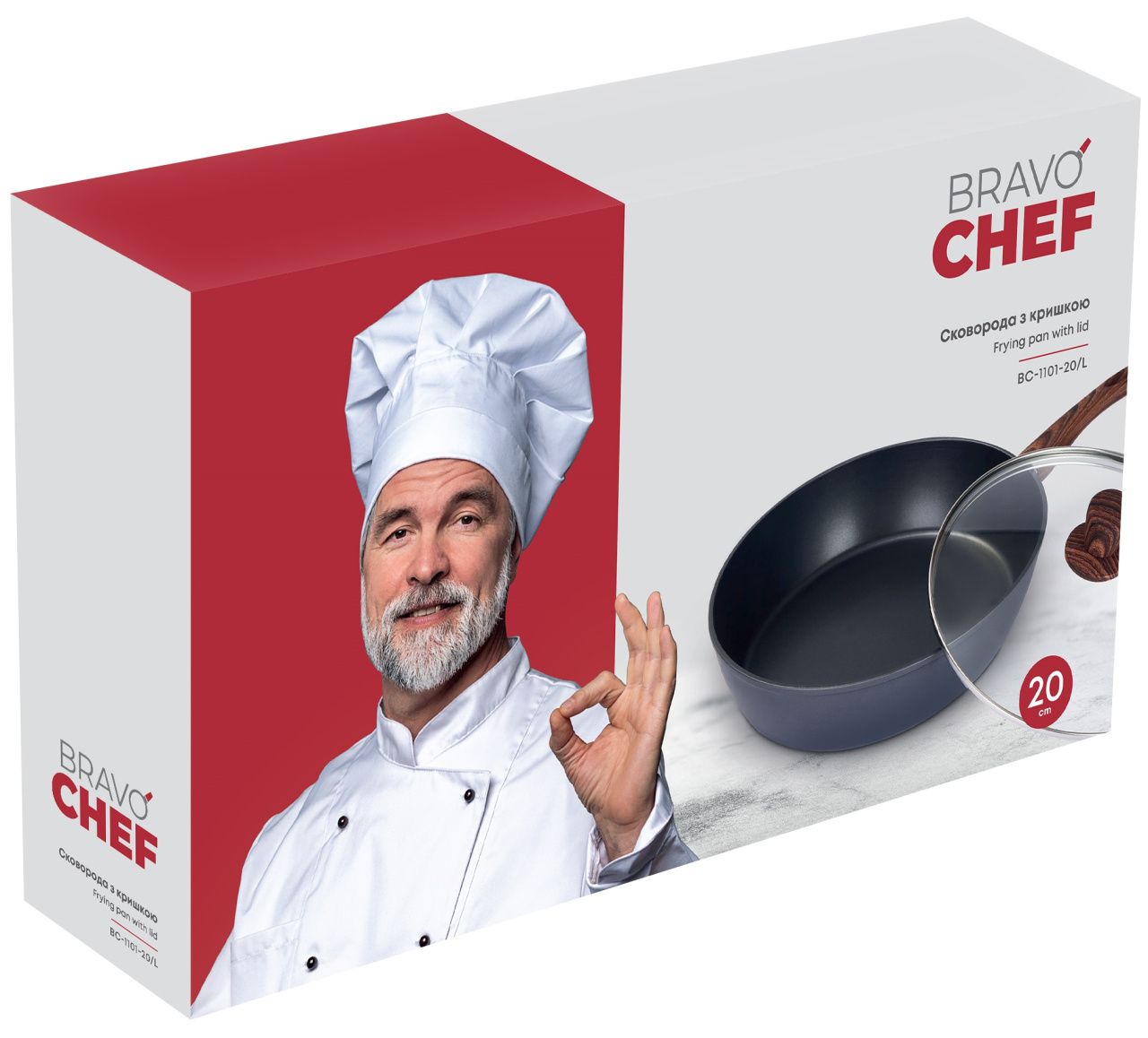 Сковорода звичайна Bravo Chef BC-1101-20/L