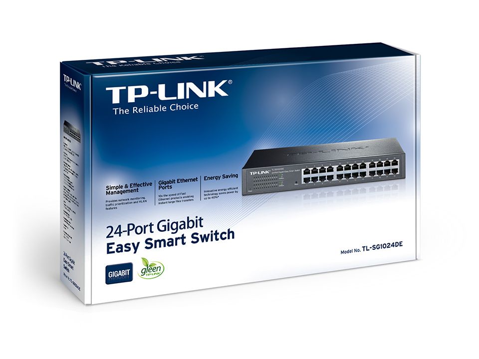 TP-Link Комутатор TL-SG1024DE 24xGE EasySmart 13" 1U