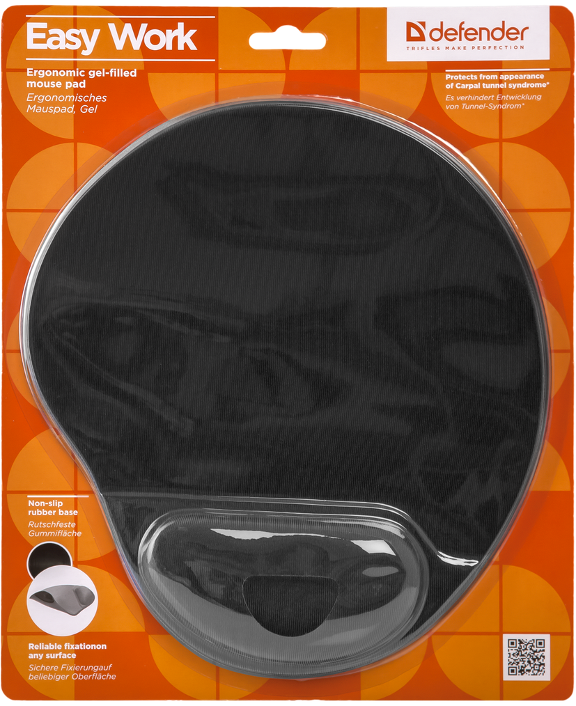 Килимок для миші Defender Easy Work Black (50905)