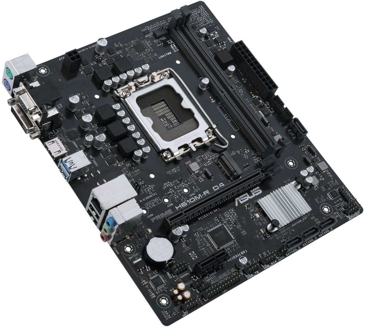 ASUS Материнcька плата PRIME H610M-R D4-SI s1700 H610 2xDDR4 M.2 HDMI VGA DP mITX WHITE BOX WITH ACCESSORY