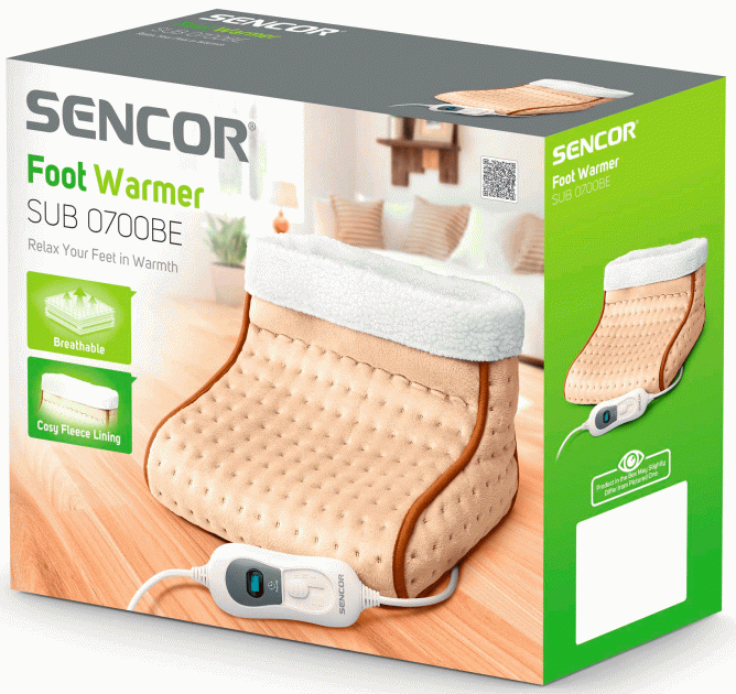 Електрогрілка для ніг SENCOR SUB 0700BE