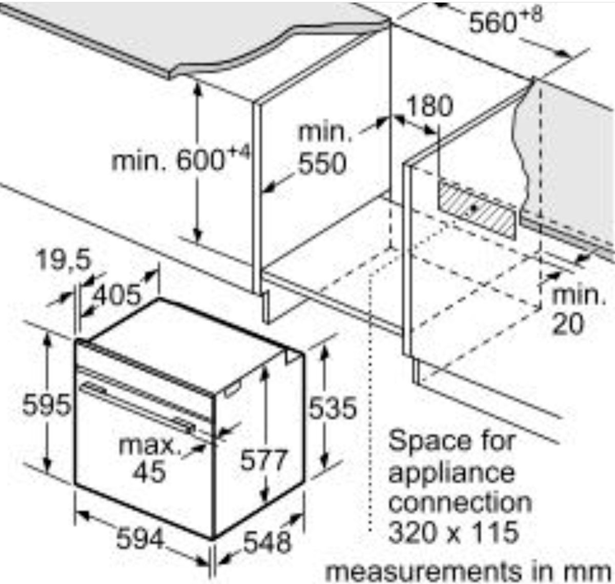 Духова шафа електрична BOSCH HMG776NB1