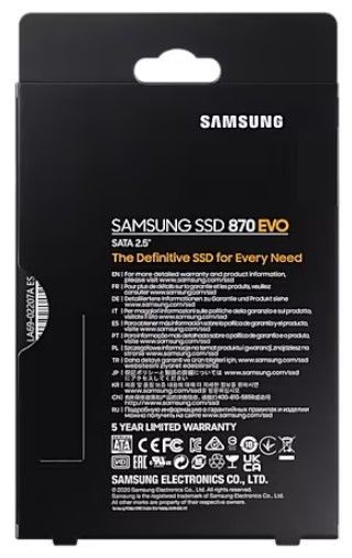SSD накопичувач Samsung 1TB 870 EVO 2.5" SATA (MZ-77E1T0B/EU) 